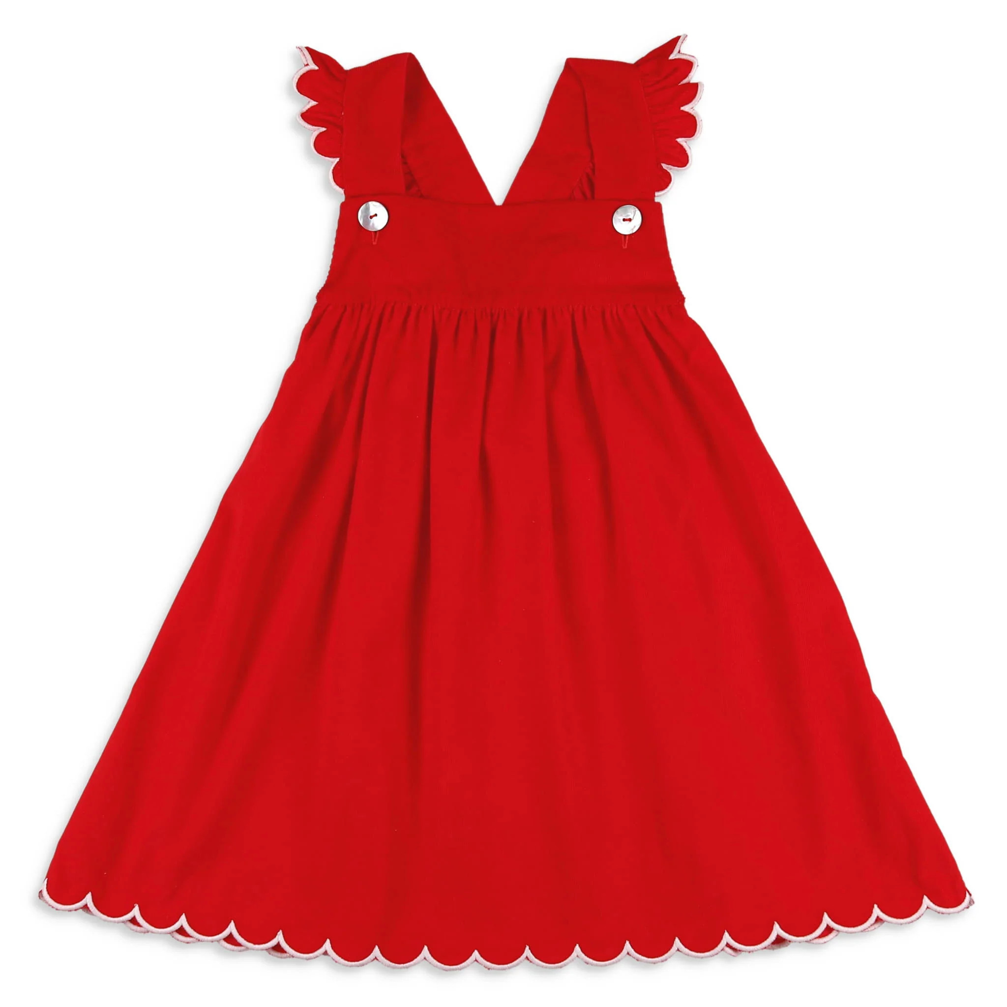 Girls Millie Jumper - Red Corduroy - Shrimp and Grits Kids | Shrimp and Grits Kids