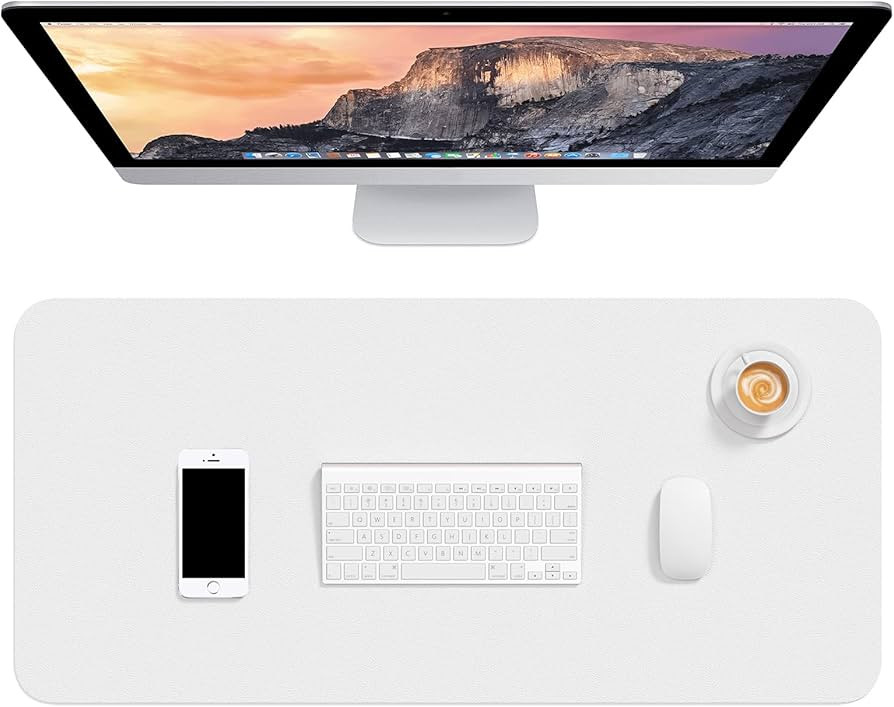 Hsurbtra Desk Pad, 30" x 14" PU Leather Desk Mat, XL Extended Mouse Pad, Waterproof Desk Blotter ... | Amazon (US)