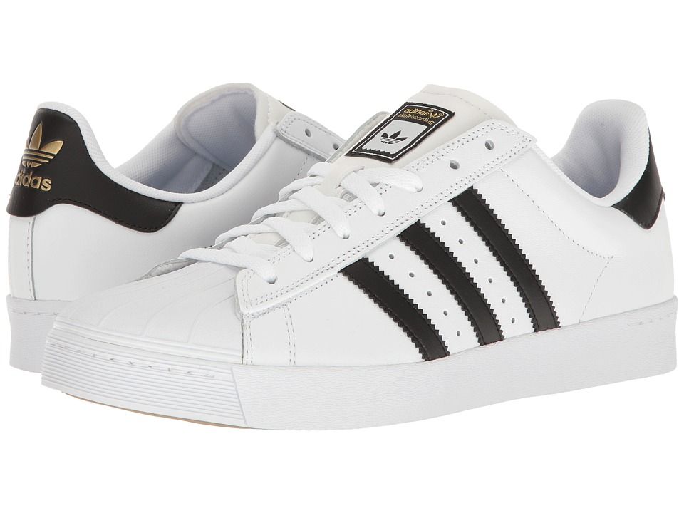 adidas Skateboarding - Superstar Vulc ADV (White/Black/White) Skate Shoes | Zappos