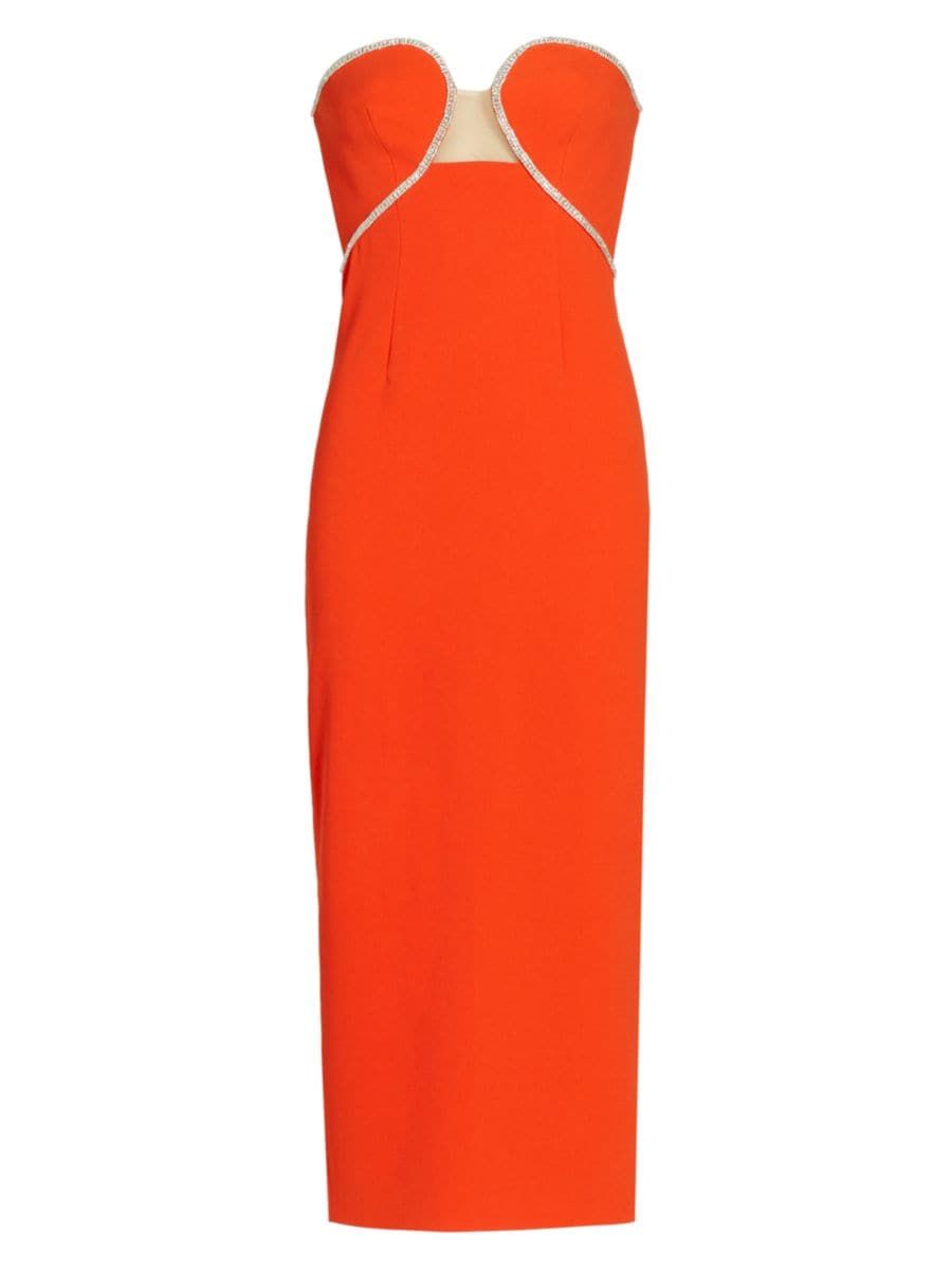 Sleeveless Crepe Midi-Dress | Saks Fifth Avenue