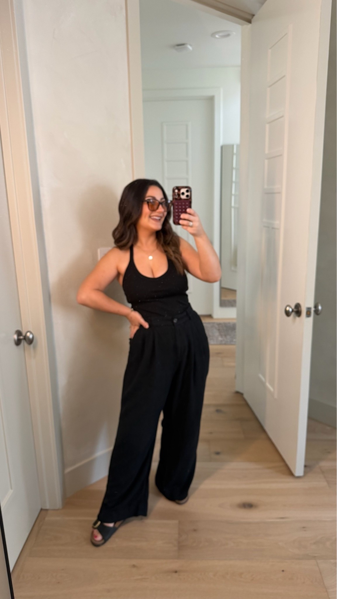 OOTD! 
Halter tank with built in bra size small
Linen trousers size 27 petite 

5’0” 140lbs

#LTKootd #LTKPetite #LTKSaleAlert