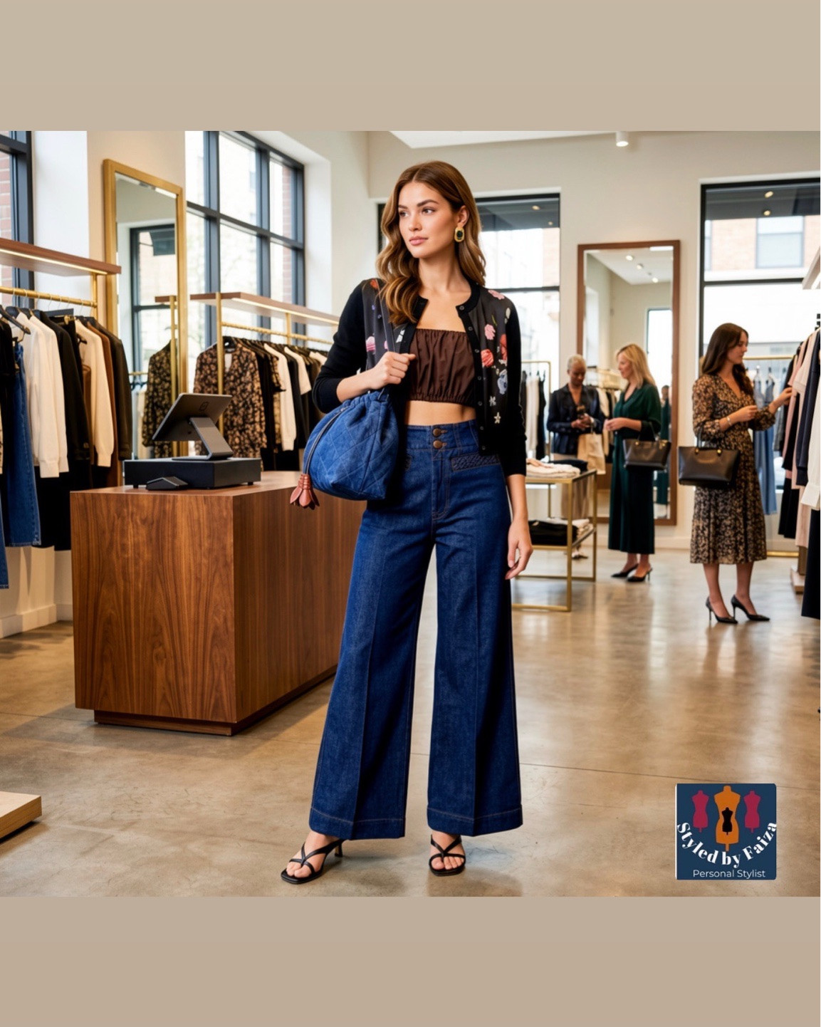 Denim on denim done differently 🤎 Wide leg trousers + quilted denim bag + floral cardigan = the trio you didn’t know you needed.

#outfitoftheday #styleinspo #widelegdenim #personalstylistsydney #styledlook

#widelegjeans #outfitinspo #personalstylist #shoppableoutfit #styledbyfaiza

SEO keywords: wide leg denim outfit, floral cardigan outfit, denim bag outfit, kitten heel sandals look, Sydney personal stylist

#LTKsummer #LTKspring #LTKjeans