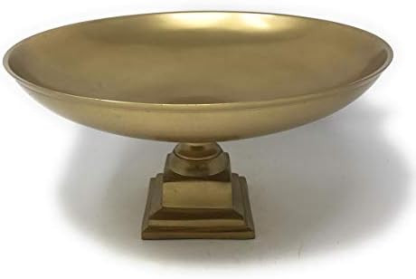 Serene Spaces Living Gold Pedestal Bowl - Add Fruit Treats a Table Centerpiece Rich Gold Color, 1... | Amazon (CA)