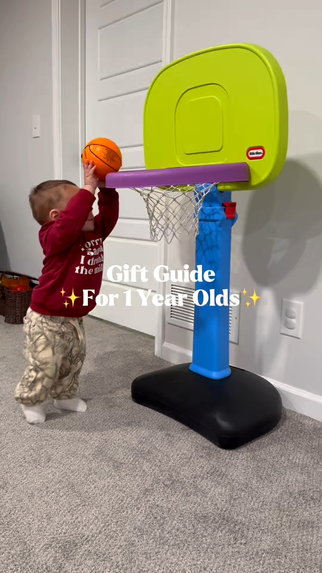 Rounding up the toddler toys my 15 month old is obsessed with right now. Sharing our playroom favorites if you’re shopping Cyber Monday deals for your little one! These are all items we actually use every single day.

Included in this guide: mini basketball hoop, balance bike, our Nugget couch dupe, ball pit, Pikler climbing set, and the Little Tikes climber/playset. Perfect gifts for 1-year-olds, active toddlers, or anyone creating a play space at home.

#LTKGiftGuide #LTKKids #LTKCyberWeek