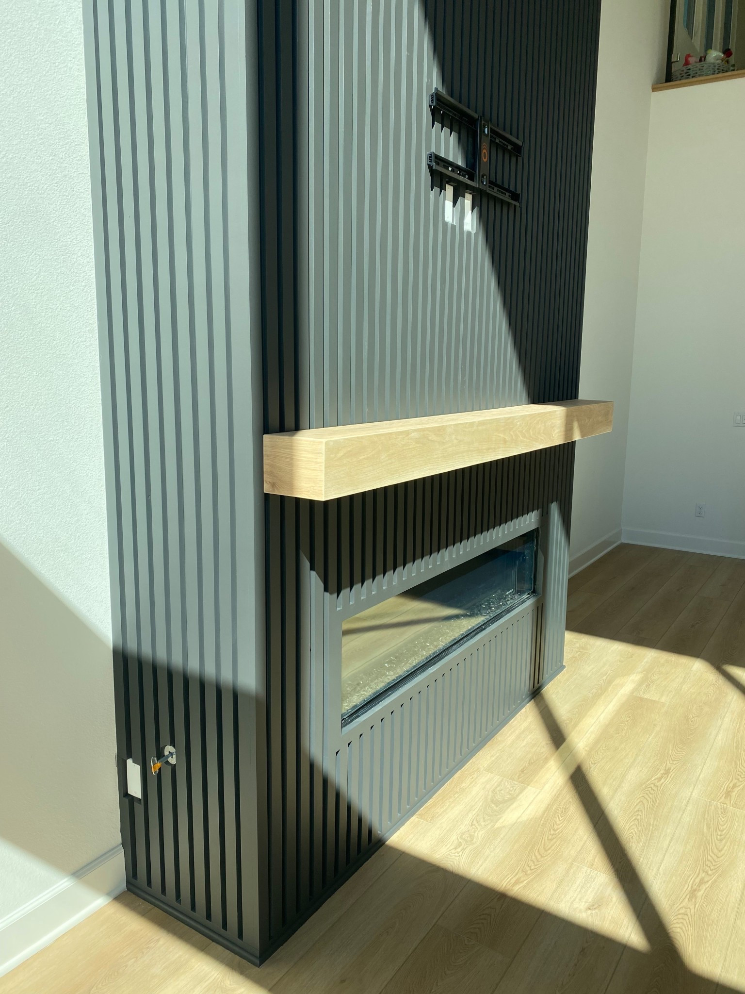 When modern design meets cozy vibes — this fireplace wall got a major upgrade✨✨ all the materials and tools to create this! 

Home | design | interior | living room 

#fireplace #home #modern #livingroom

#LTKStyleTip #LTKHome #LTKHoliday