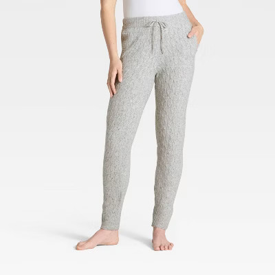 Women's Cashfeel Cable Knit Jogger Pants - Auden™ | Target