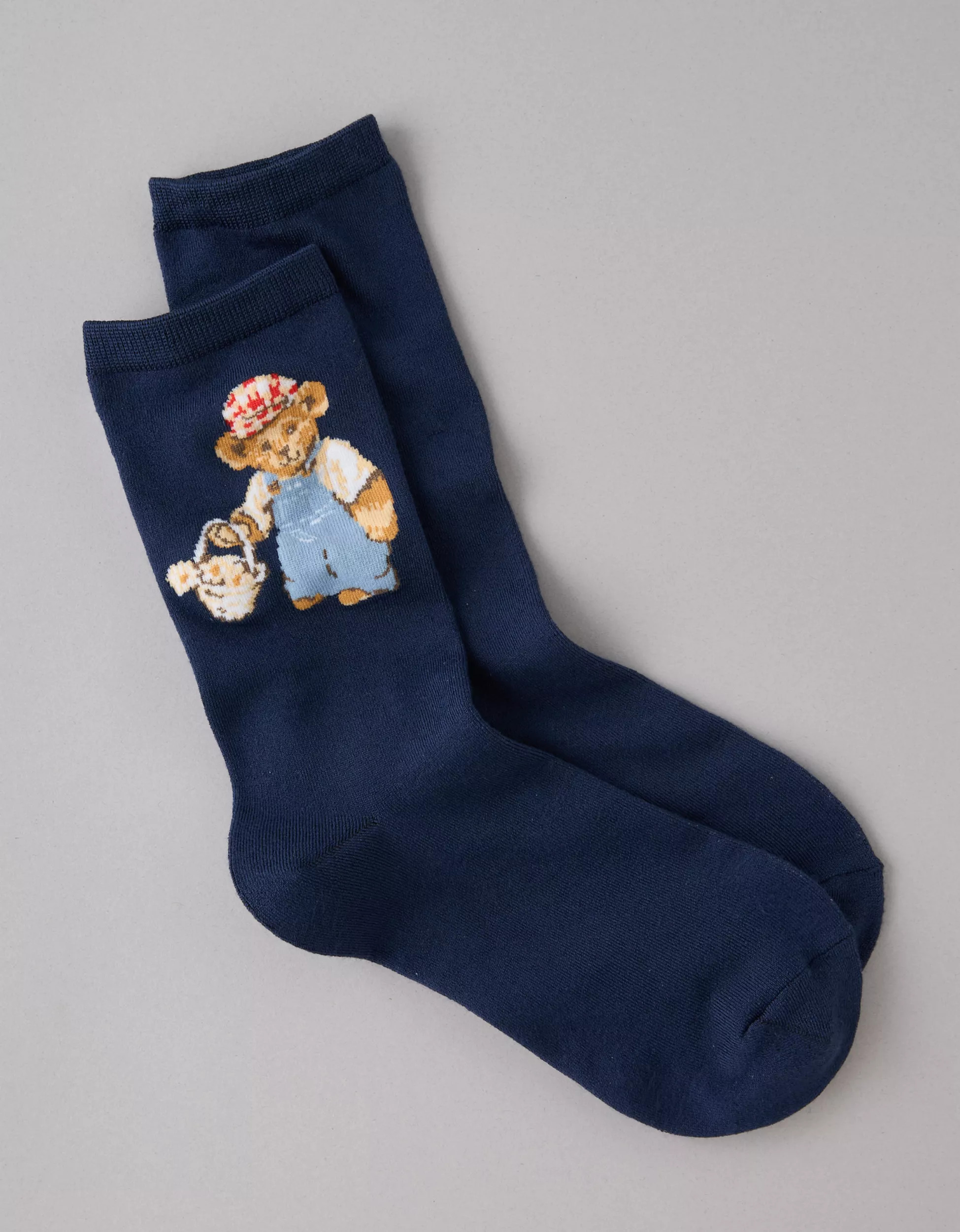 AE Teddy Bear Crew Socks | American Eagle Outfitters (US & CA)