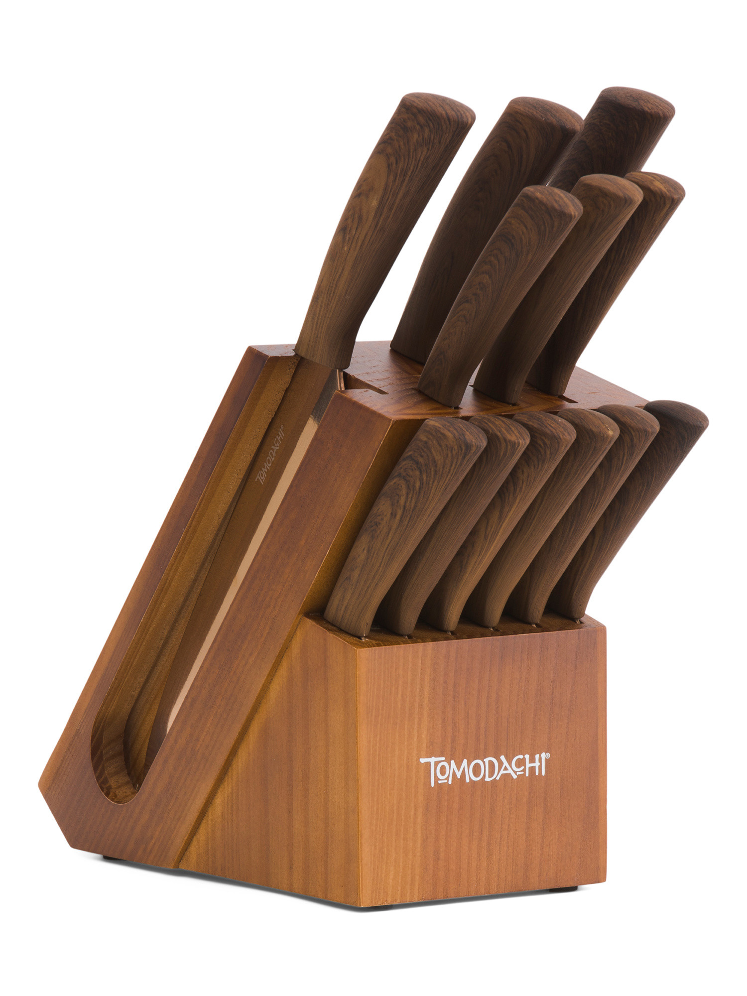 13pc Stainless Steel Raintree Knife Block Set | TJ Maxx