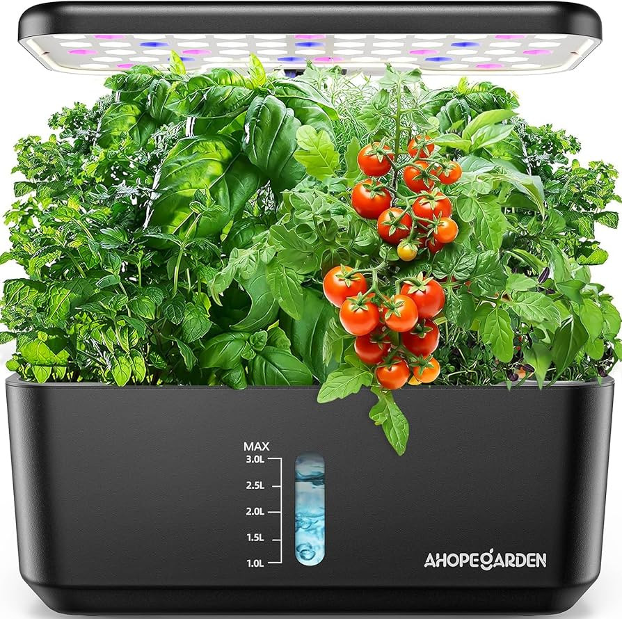 Ahopegarden Indoor Garden Hydroponics Growing System: 10 Pods Plant Germination Kit Herb Vegetabl... | Amazon (US)
