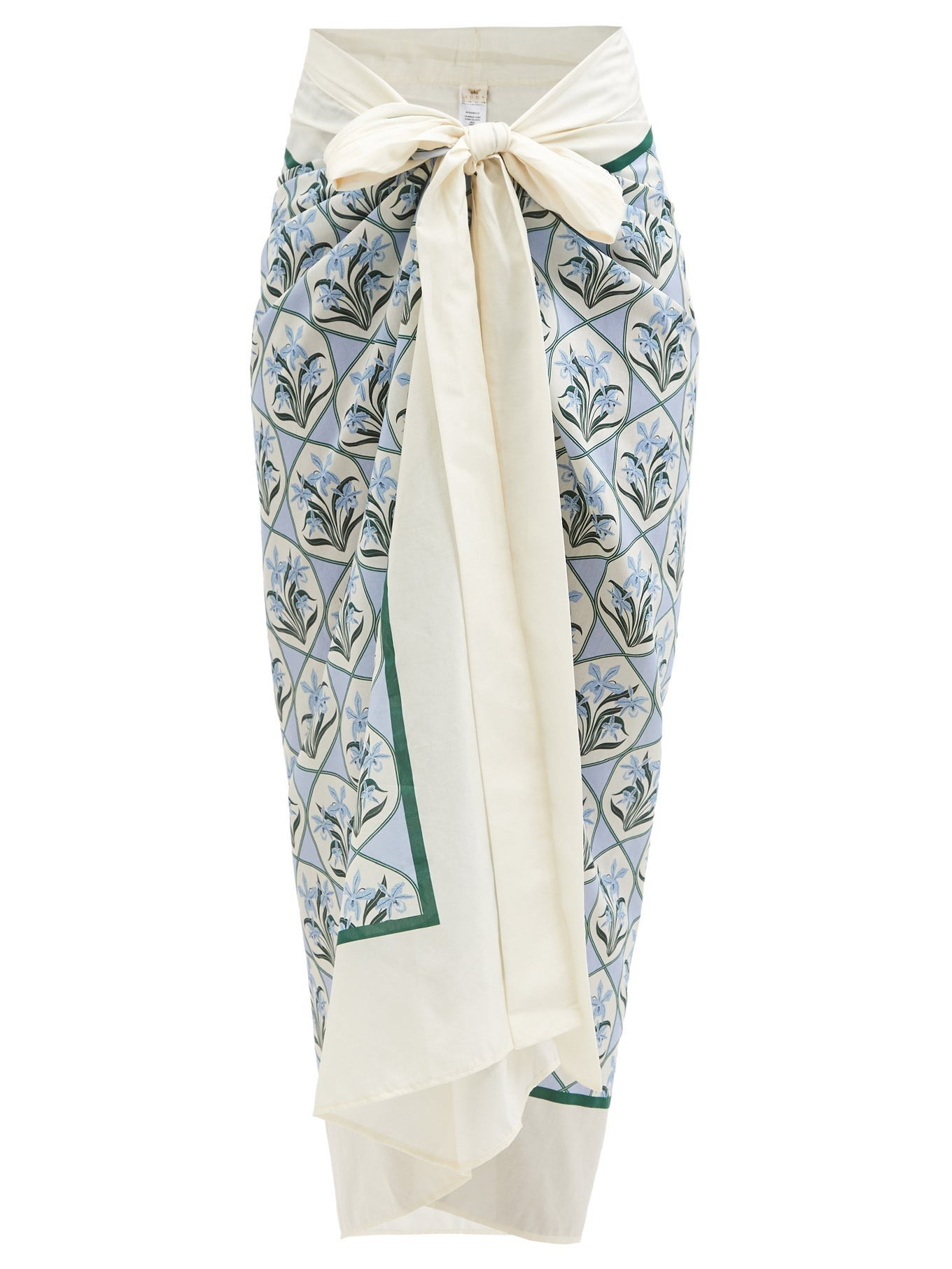 Lavanda floral-print cotton-blend sarong | Agua by Agua Bendita | Matches (US)