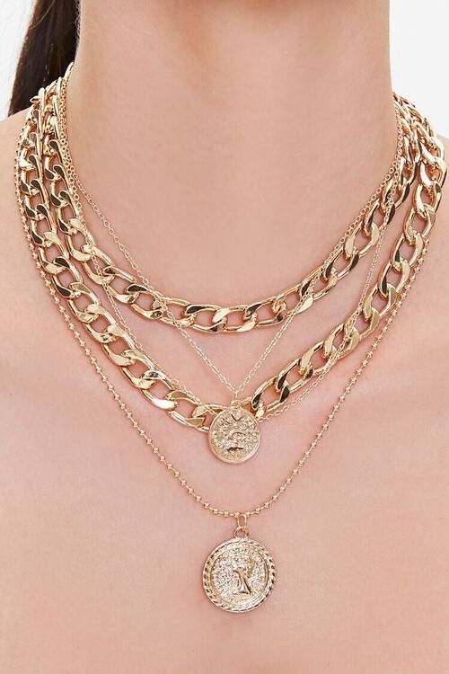 Coin Pendant Layered Necklace | Forever 21 (US)