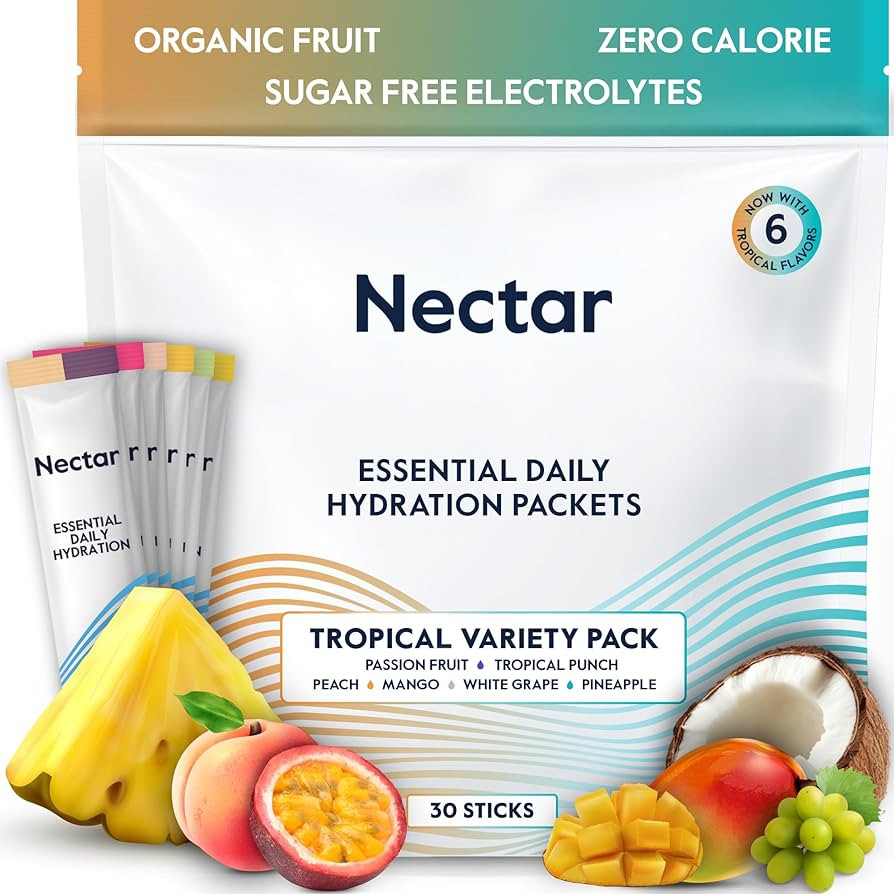 Amazon.com: Nectar Hydration Packets - Electrolytes Powder Packets - Sugar Free & 0 Calorie - Org... | Amazon (US)