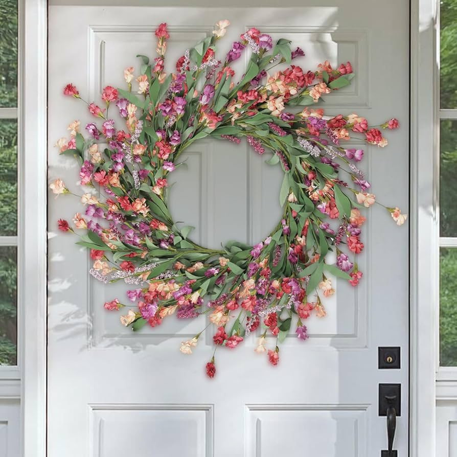 Artgar Front Door Wreath 24 Inch Spring/Summer Wreaths for Front Door, Front Door Wreaths for All... | Amazon (US)