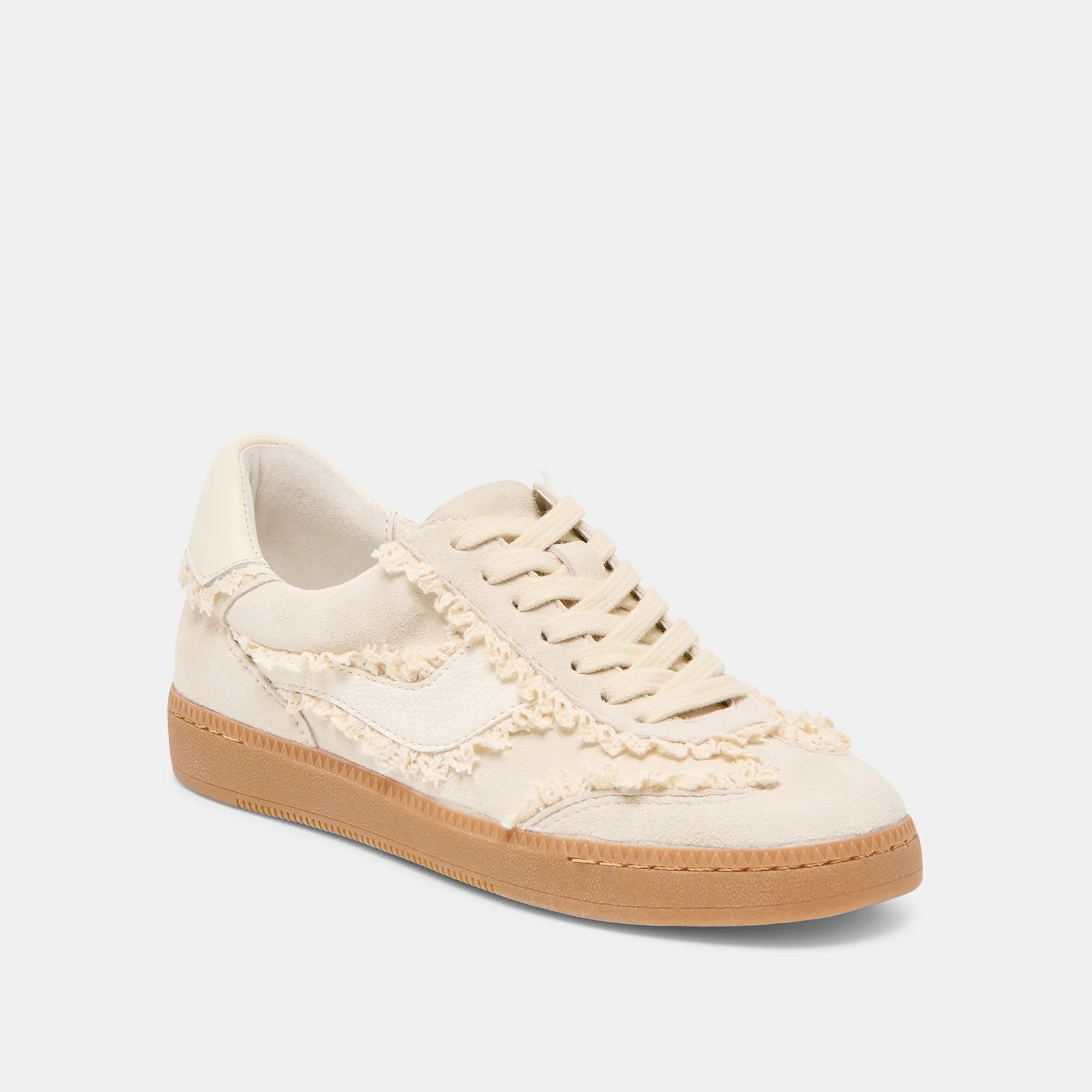 Notice Lace Ivory Suede Sneakers | Dolce Vita | DolceVita.com