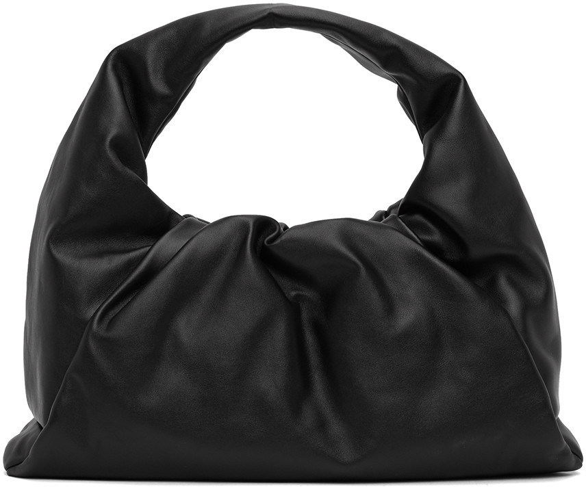 Bottega Veneta Black Small Shoulder Pouch Bag | SSENSE