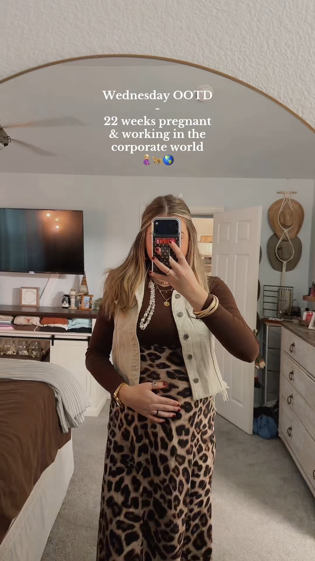 Work outfit. Cute ootd. Ootd inspo. Leopard  

#LTKWorkwear #LTKootd #LTKBump