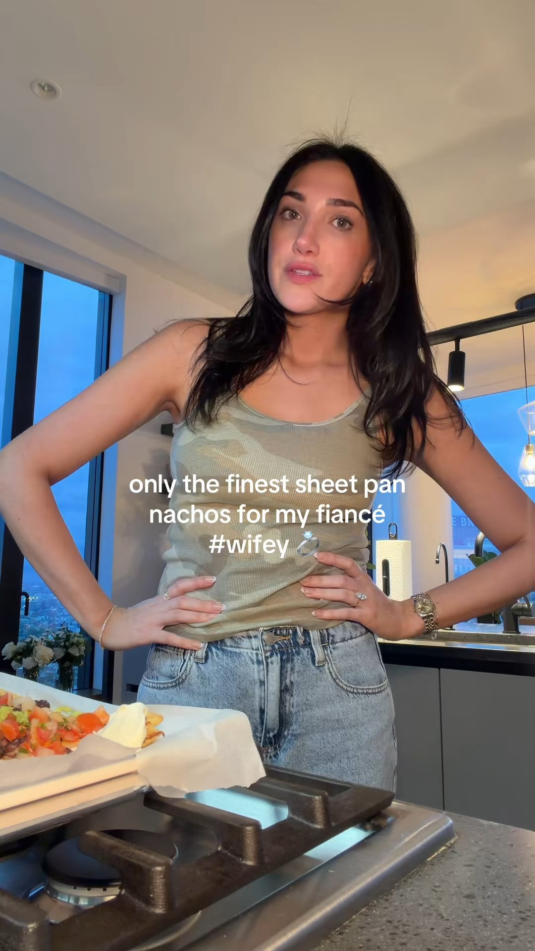He planned a wonderful proposal so in return I will cook one dinner that took 10 minutes