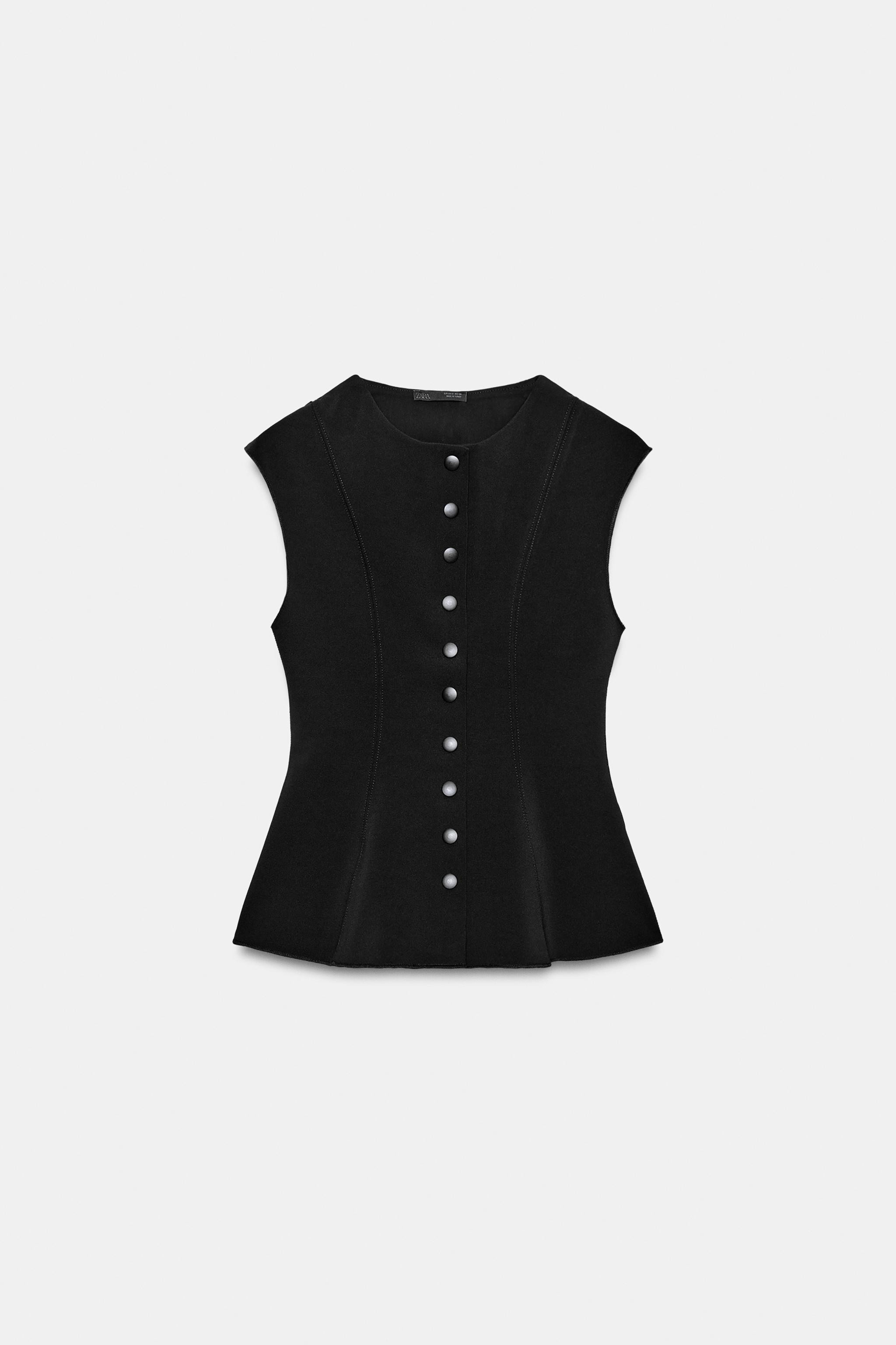 CONTRAST TOPSTITCHED WAISTCOAT | Zara UK