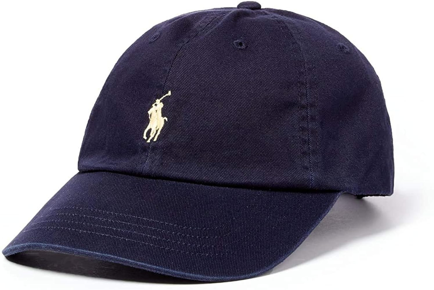 Polo Ralph Lauren Men/Women Cap Horse Logo/Adjustable, Navy (0546) / Yellow/Navy | Amazon (US)