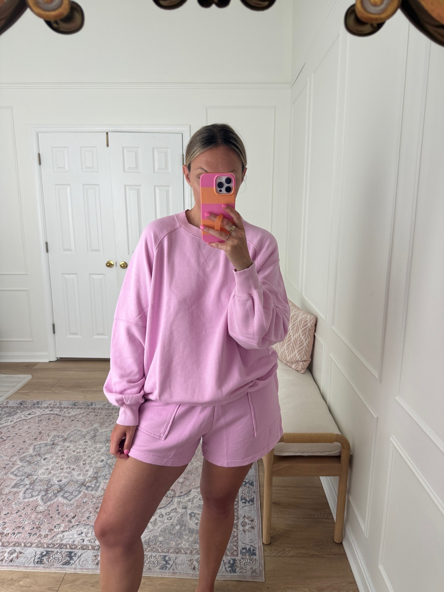 Summer lounge wear - med top and large shorts