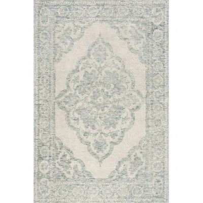 Padma Lakshmi Istanbul Hand-Tufted Ornate Border Wool-Blend Rug | Wayfair North America