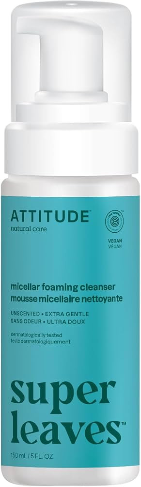 ATTITUDE Micellar Foaming Facial Cleanser, EWG Verified, Dermatologically Tested, Plant and Miner... | Amazon (US)