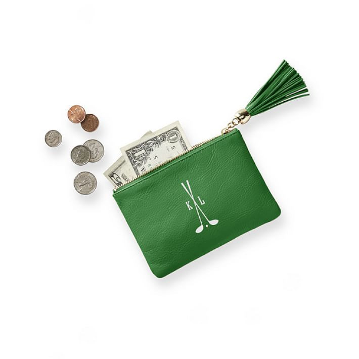 Leather Tassel Zipper Pouch, Printed | Mark and Graham