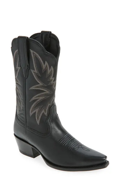 Tecovas The Sadie Western Boot in Midnight at Nordstrom, Size 6.5 | Nordstrom
