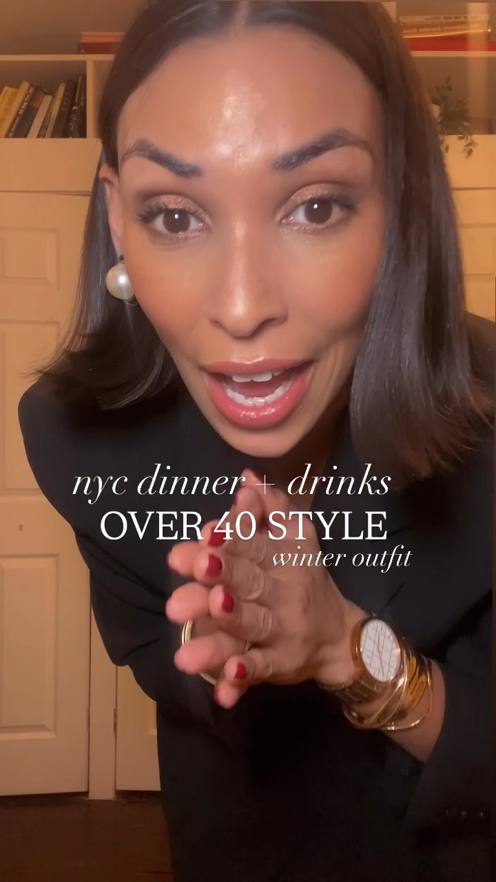 Nyc drinks and dinner outfit, all black 

#LTKStyleTip #LTKOver40 #LTKNYFW