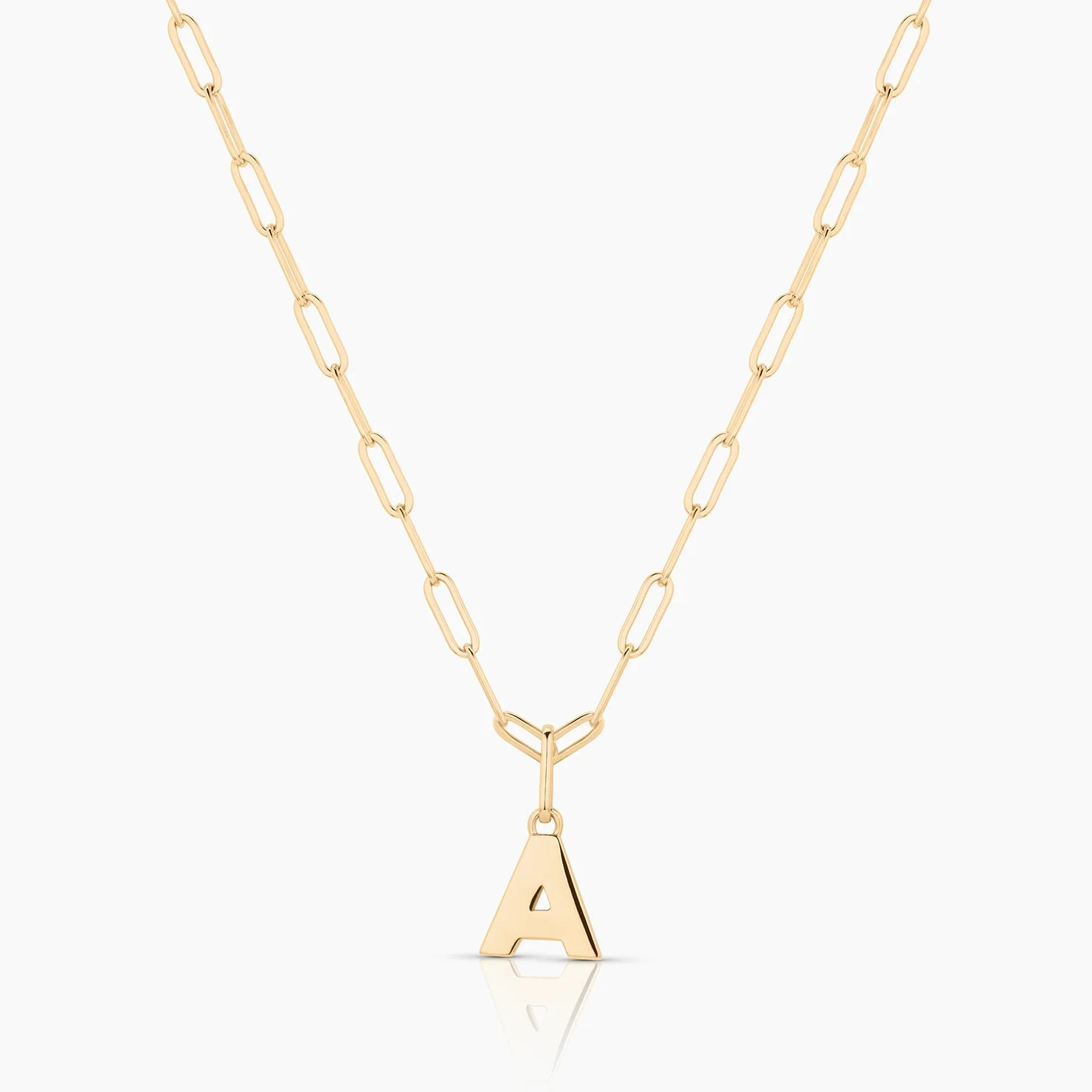 Be You Initial Paperclip Necklace | Jones & Daughters