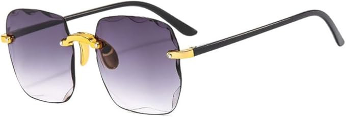 Rimless Women's Sunglasses Gradient Lenses Sun glasses Lady Vintage Alloy Legs Shades UV400 | Amazon (US)