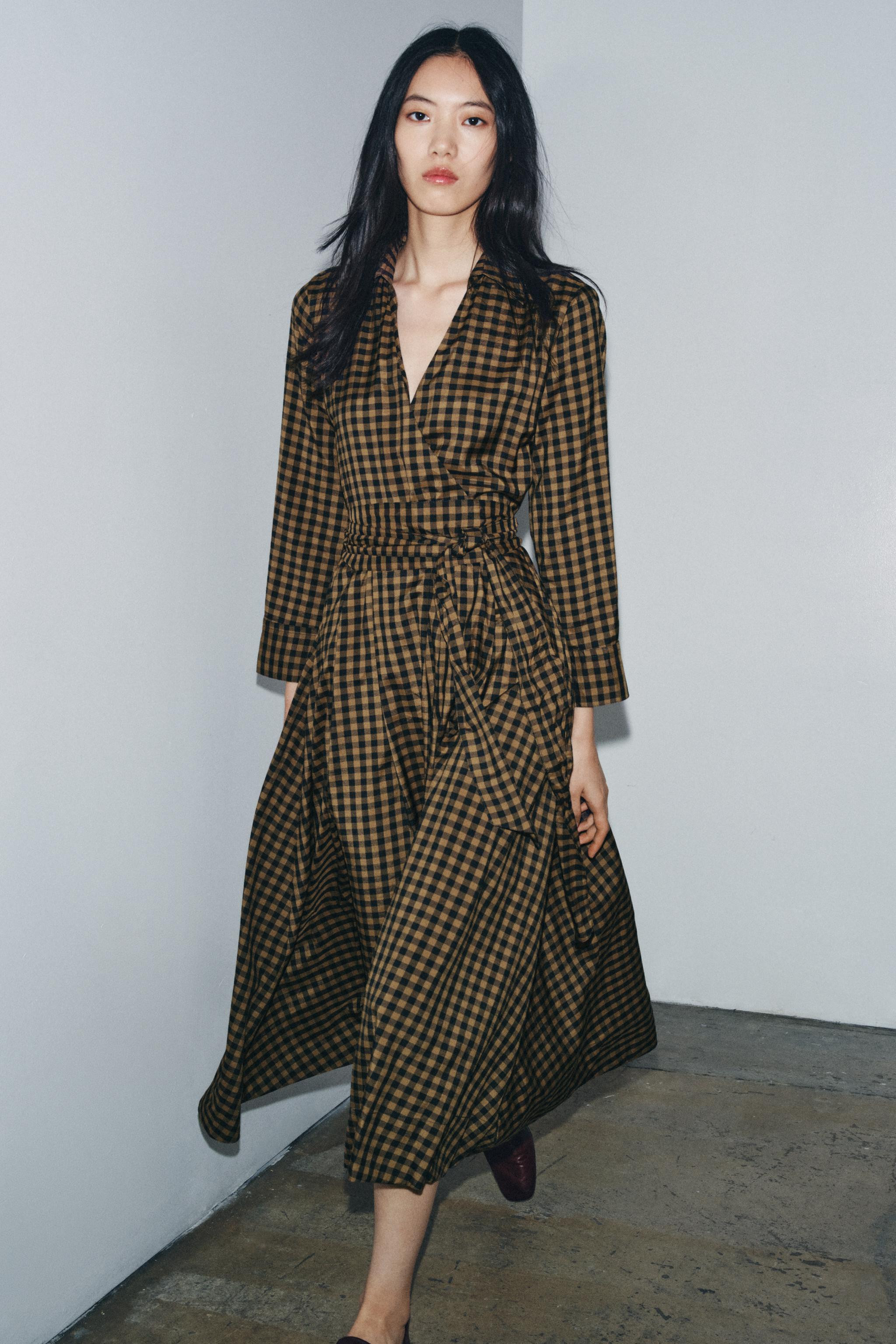 ZW COLLECTION PLAID SHIRT DRESS$ 99.90Caramel | 8789/078/732Add to cartAddZARA WOMAN COLLECTIONMi... | Zara US