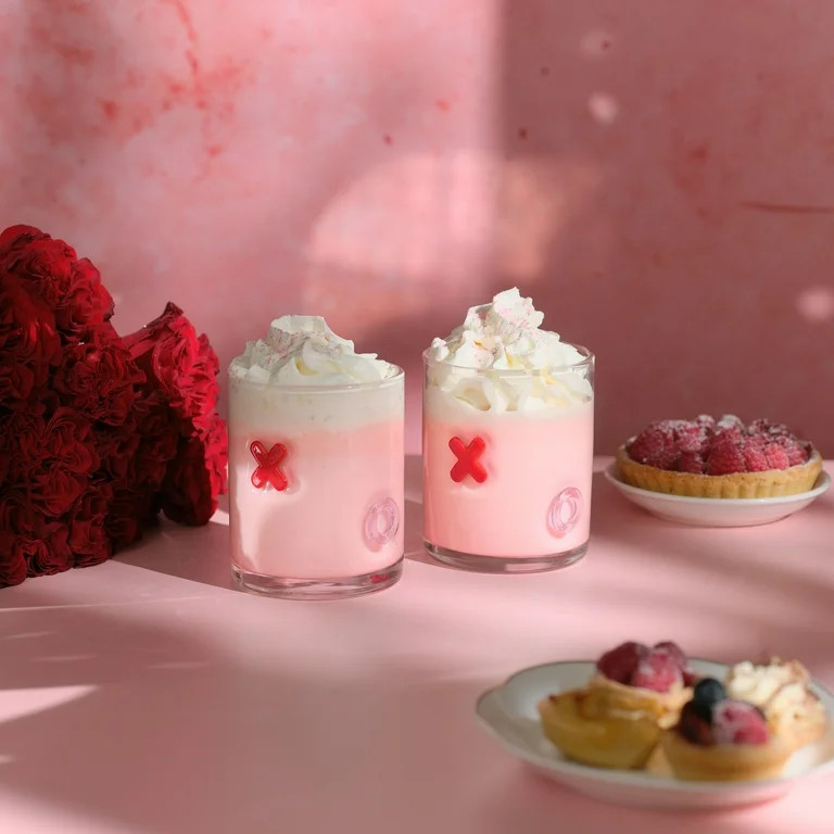 Thyme & Table 12 fl oz Valentine's Day XOXO Charm Drinking Glasses, Set of 2 | Walmart (US)