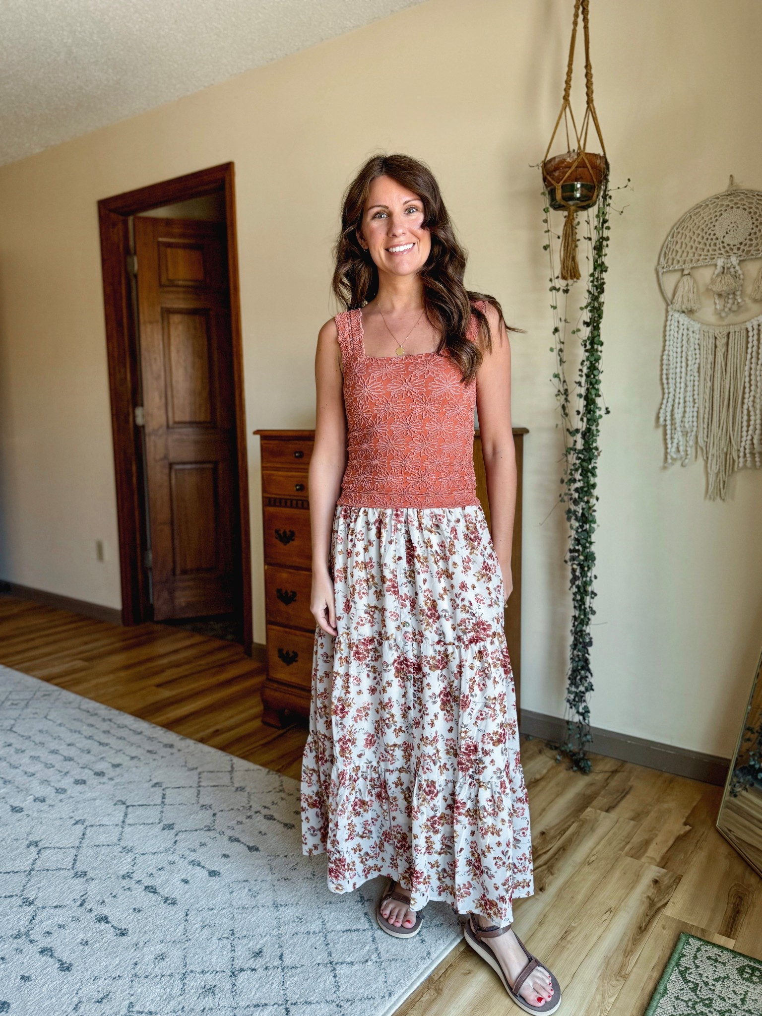 Size small in the talk and xs in the floral skirt.

My sandals fit true to size 

use 20MARISSAN for $$ off from Bohme🤍

#LTKPetite #LTKSeasonal #LTKStyleTip