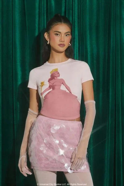 Wicked Beaded Glinda Tee | Forever 21