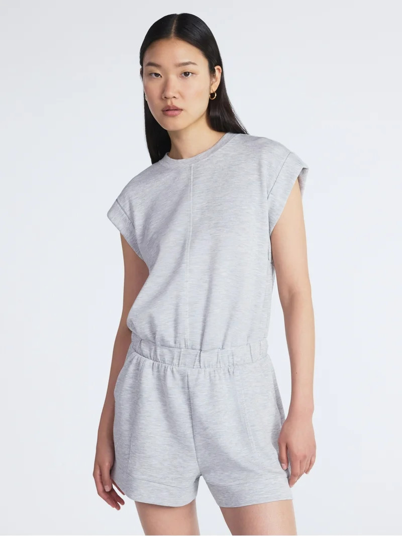 Scoop Women's Scubaknit Romper, Sizes XS-XXL | Walmart (US)