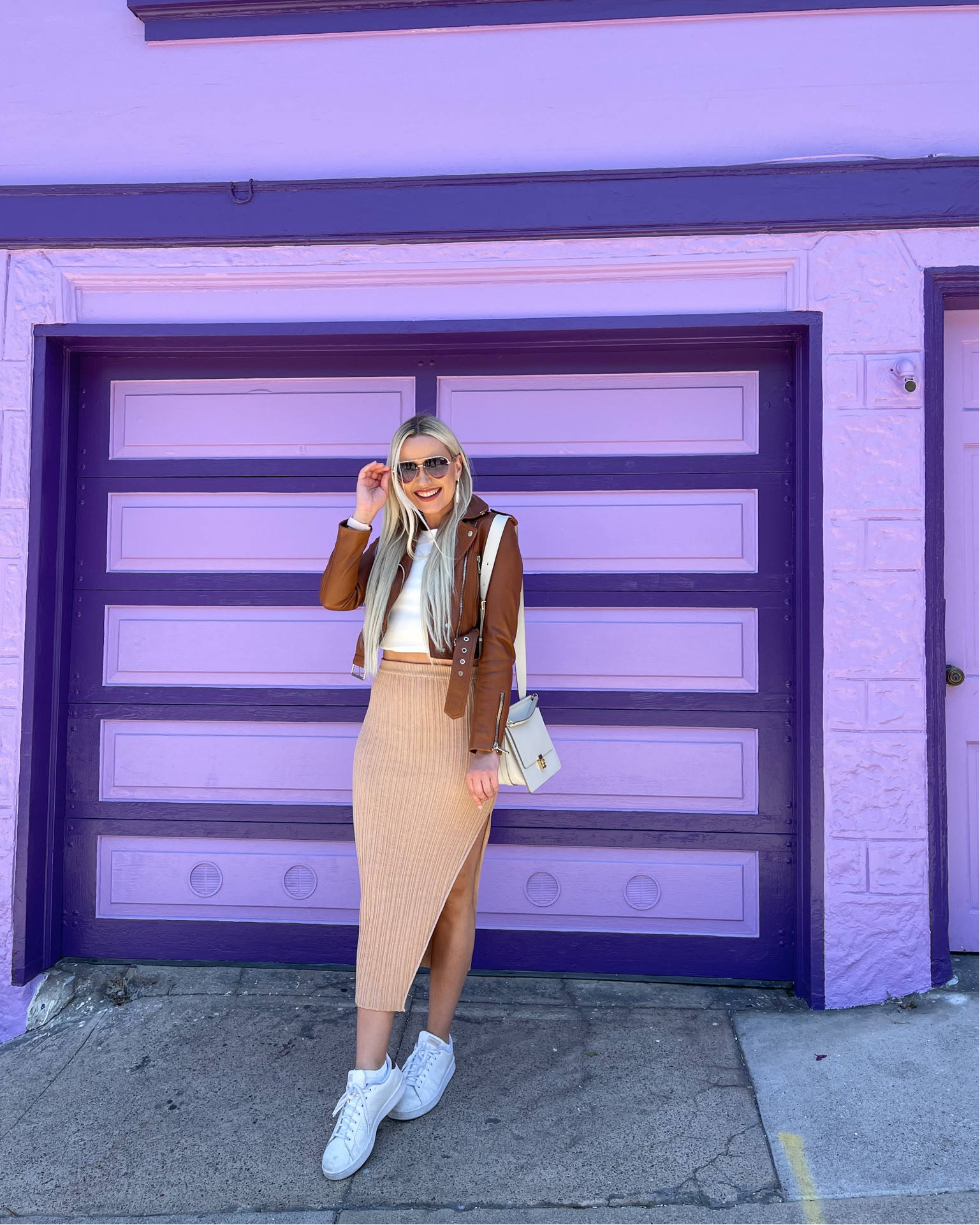 Love this cute neutral fit! Skirt is linked in a different color and linked dupes for the rest of the outfit below.

Skirt: Small

Neutrals | Cropped Leather Jacket | Midi Skirt | Cropped Tank

#LTKSeasonal #LTKstyletip