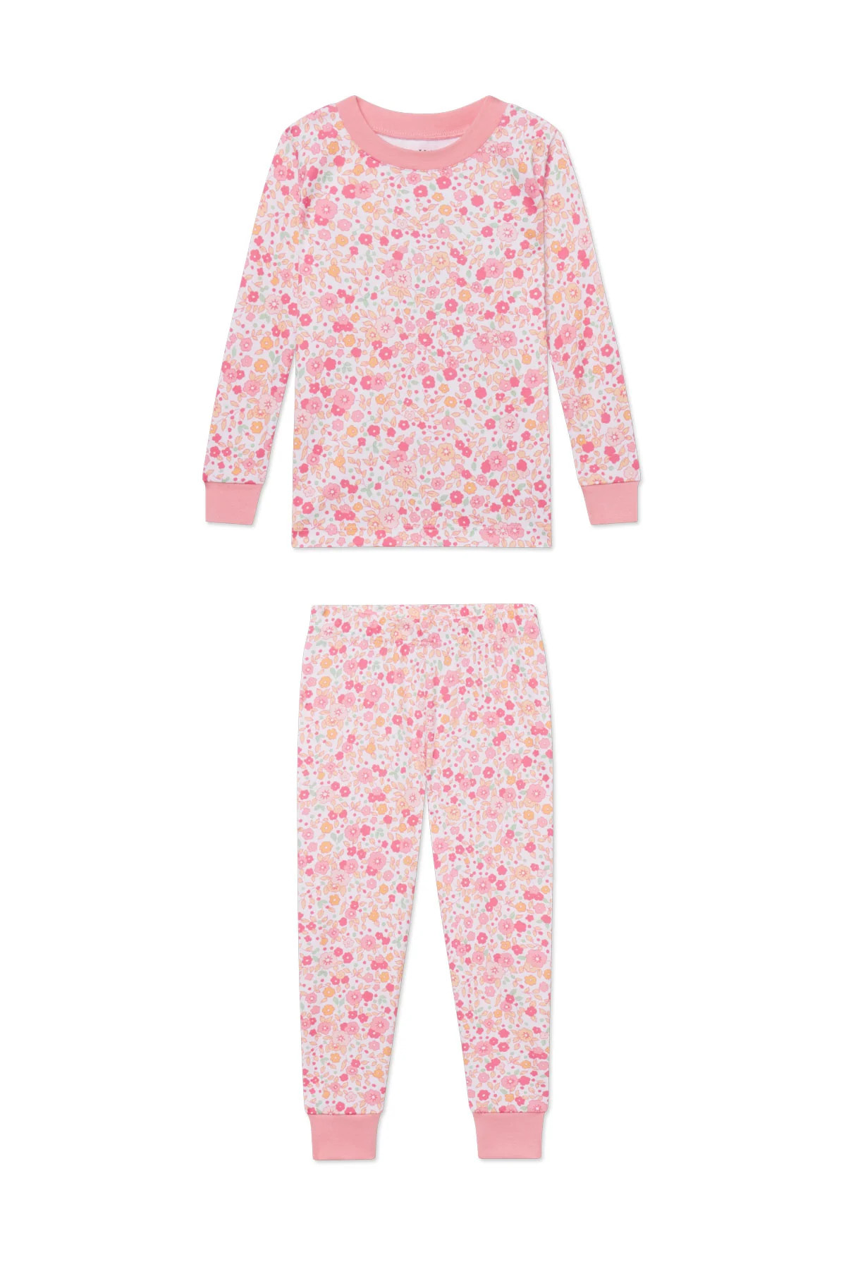 Kids Long-Long Set in Rosewater Vivian Floral | Lake Pajamas