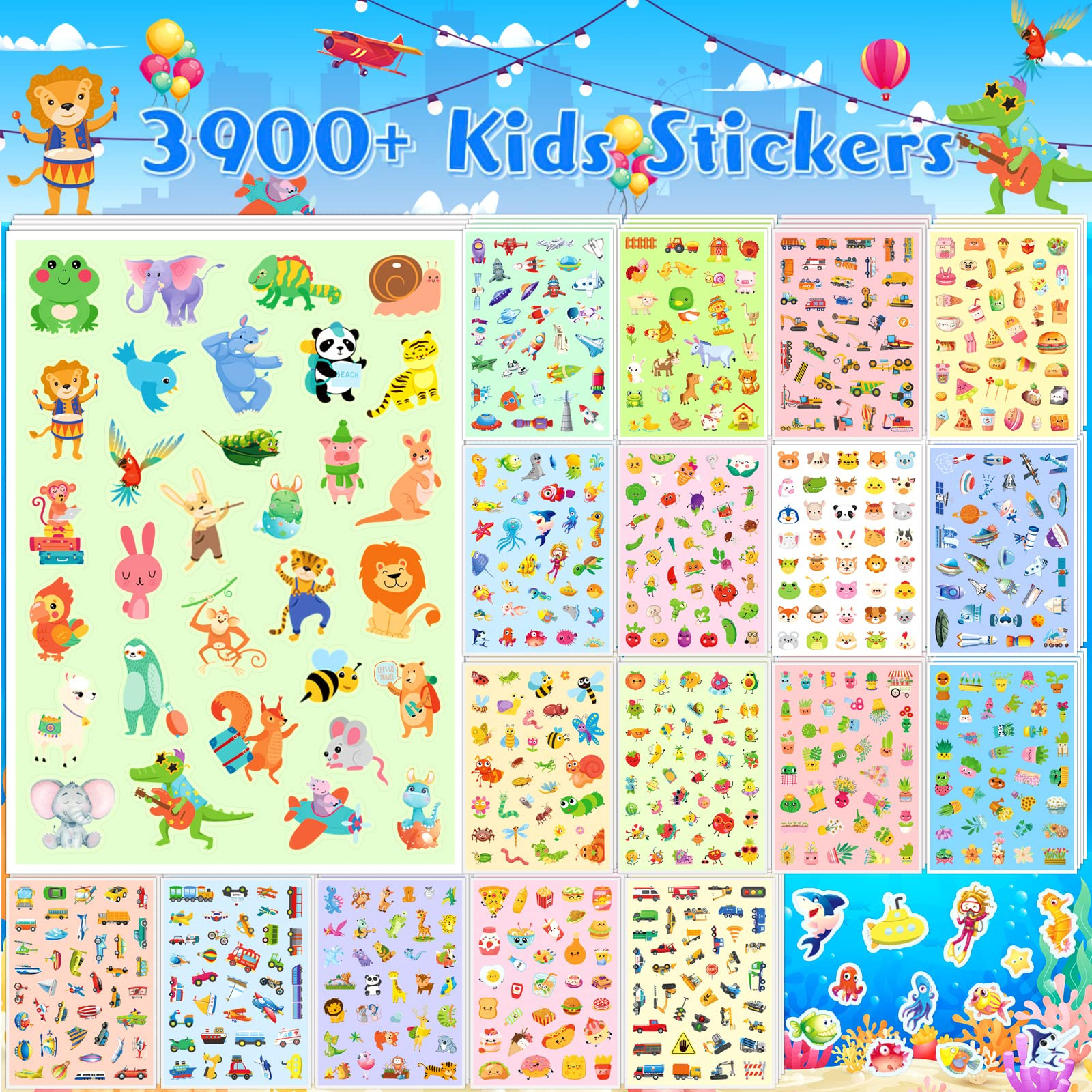 3900+ Stickers for Kids, 108 Sheets Reward Cute Stickers for Toddlers Students Parents, Teacher S... | Amazon (US)