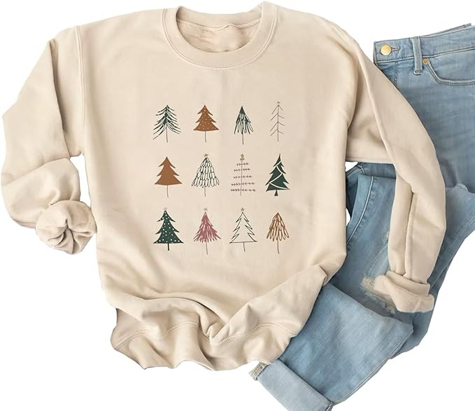 Ykomow Snowman Wine Cheers Sweatshirts Women Long Sleeve Christmas Graphic Tees Funny Xmas Tops | Amazon (US)