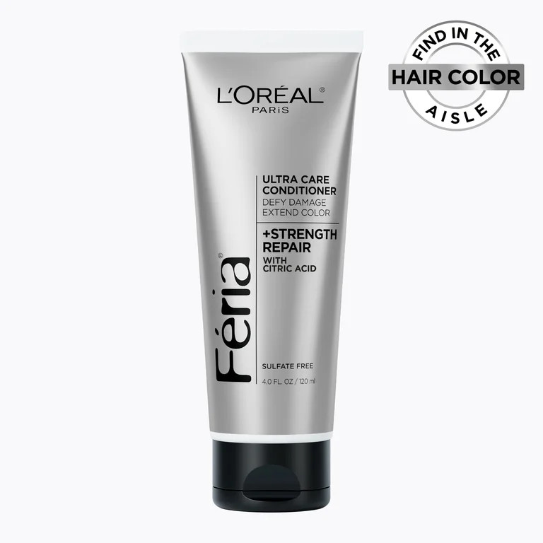 L'Oreal Paris Feria - Hair Color Strength Repair Ultra Care Conditioner, 4 fl oz | Walmart (US)