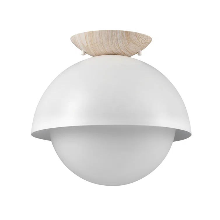 Oswald Glass Flush Mount | Wayfair North America