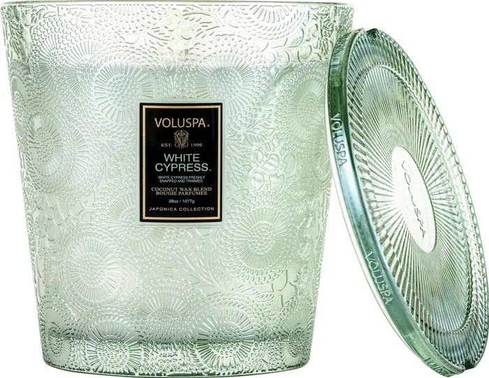 Japonica White Cypress Mini Hearth Candle | Nordstrom