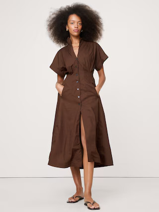 Cotton Poplin Shirt Dress | Banana Republic (US)