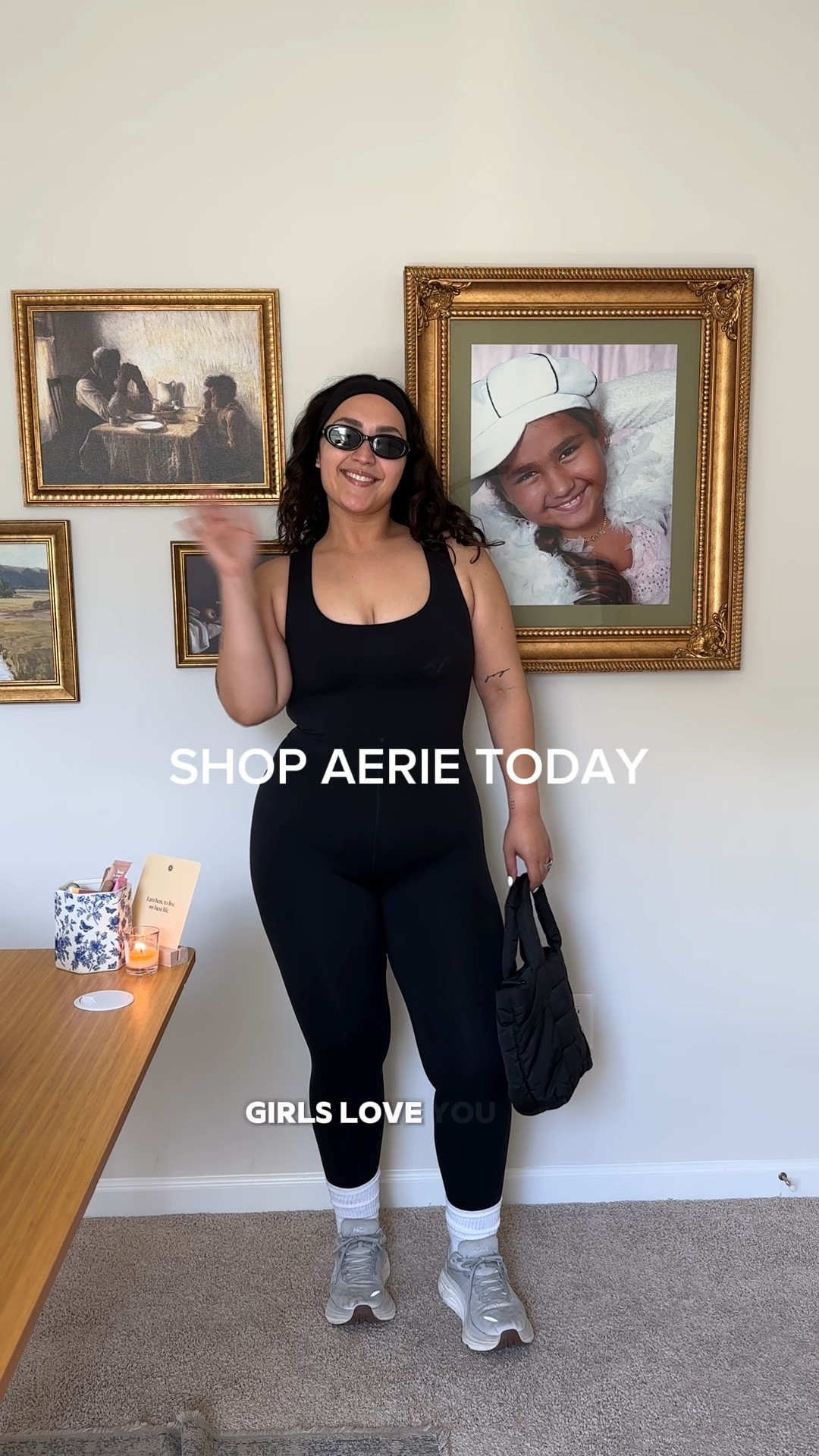 You chismosas know im ALWAYS moving in my OFFLINE By @aerie pieces everything is on LTK for you #AerieREAL #AeriePartner #goingOFFLINE #ActivewearHaul #ActivewearStyle #WorkoutOutfit #WorkoutStyle #LeggingsReview #ad outfit details Outfit 1: OFFLINE by Aerie The Hugger High Waisted Cross Back Legging Mini tote Outfit 2: OFFLINE by Aerie The Hugger Long Sleeve Shirt OFFLINE by Aerie Real Me High Waisted Legging Puff Love Tote Bag Outfit 3: OFFLINE by Aerie The Hugger Cross Back Legging Jumpsuit Mini tote