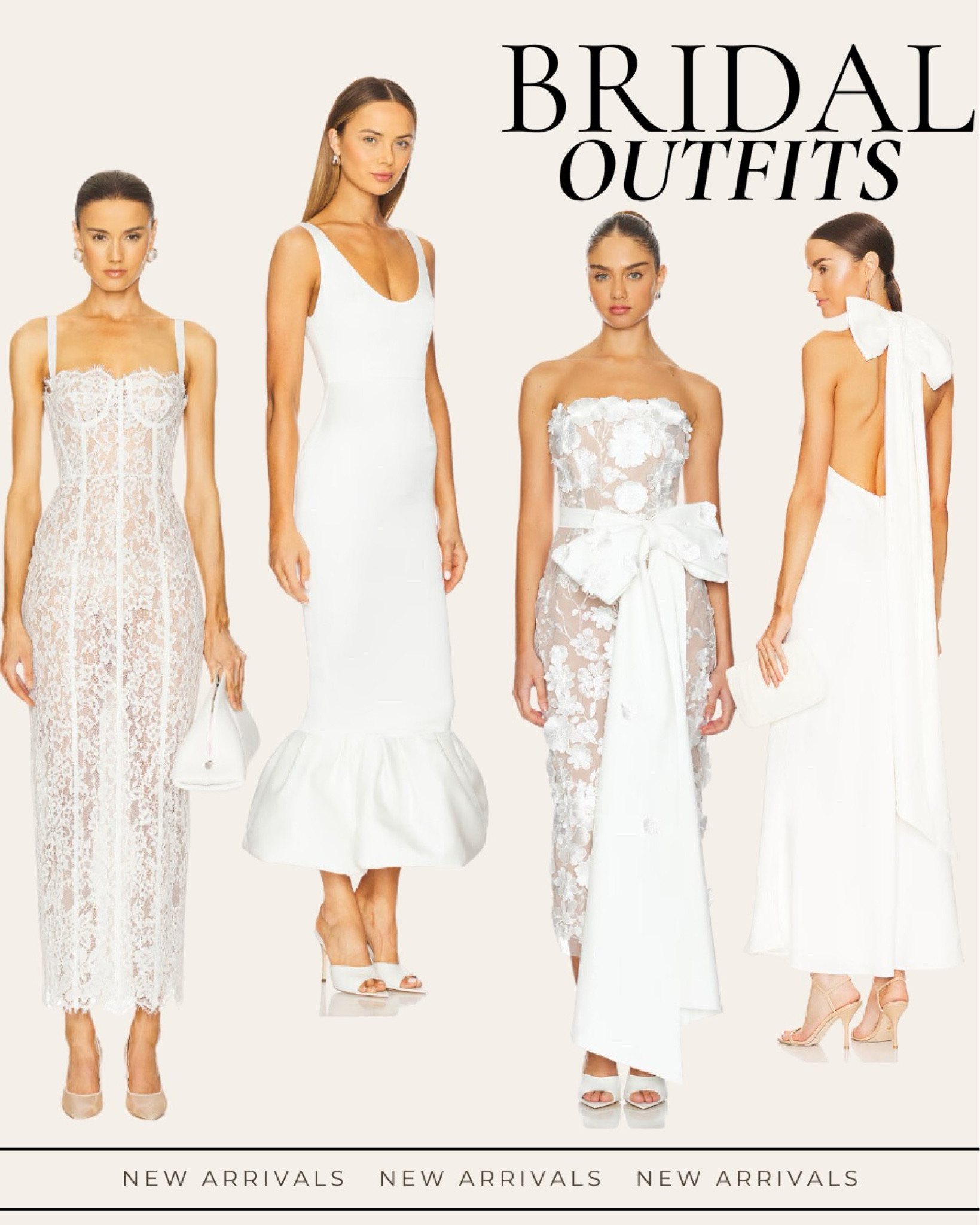 The bridal saga continues. I loved putting this look book together for a client. I’m loving big bows and lace. The femininity, the silhouette. I can’t wait to see the entire look come together on her special day! 

#LTKStyleTip #LTKParties #LTKWedding