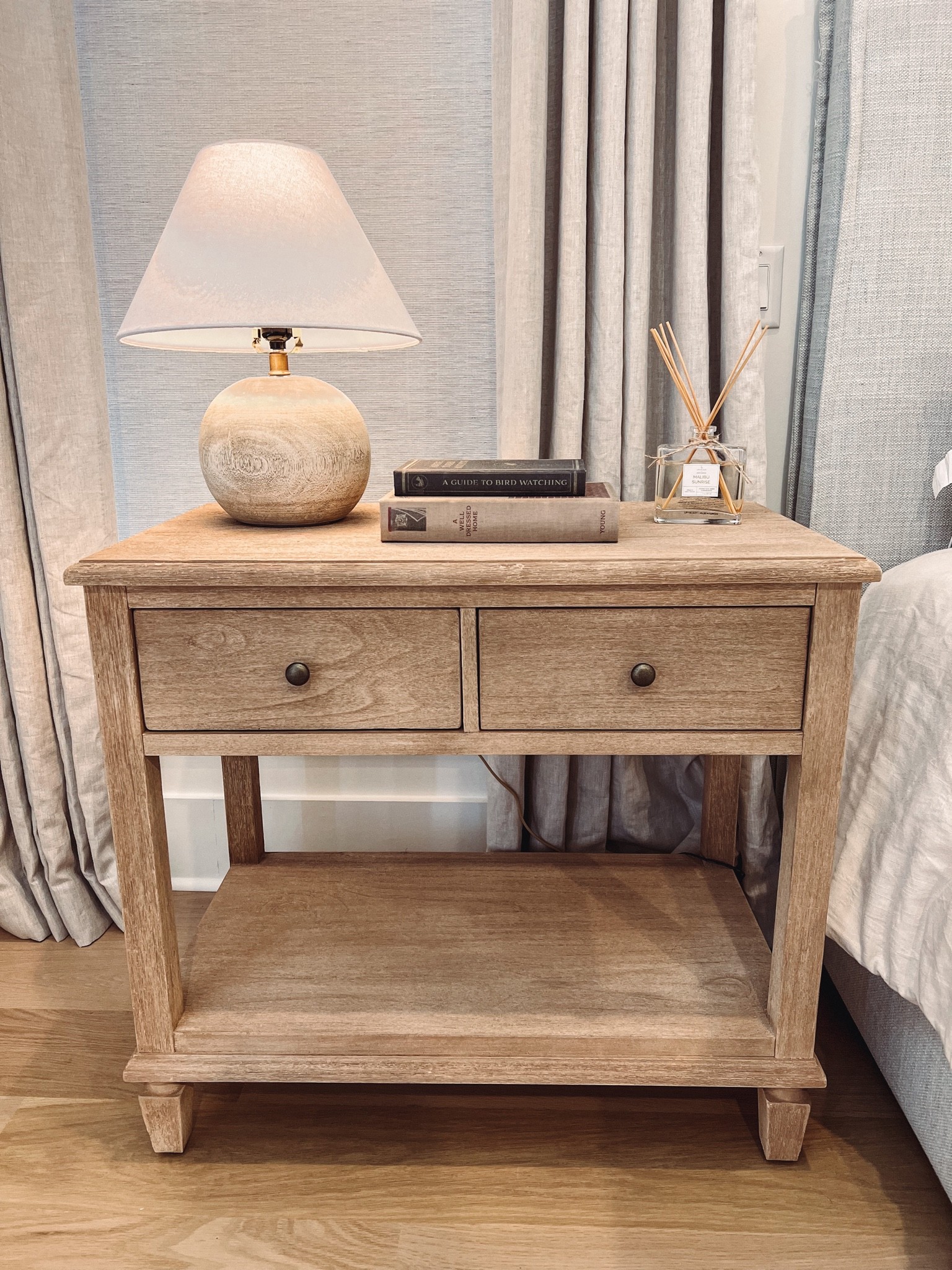 My pottery barn nightstands are currently $100 off! 
Pottery barn Sausalito night stand
#potterybarn #nightstand 

#LTKsalealert #LTKstyletip #LTKhome