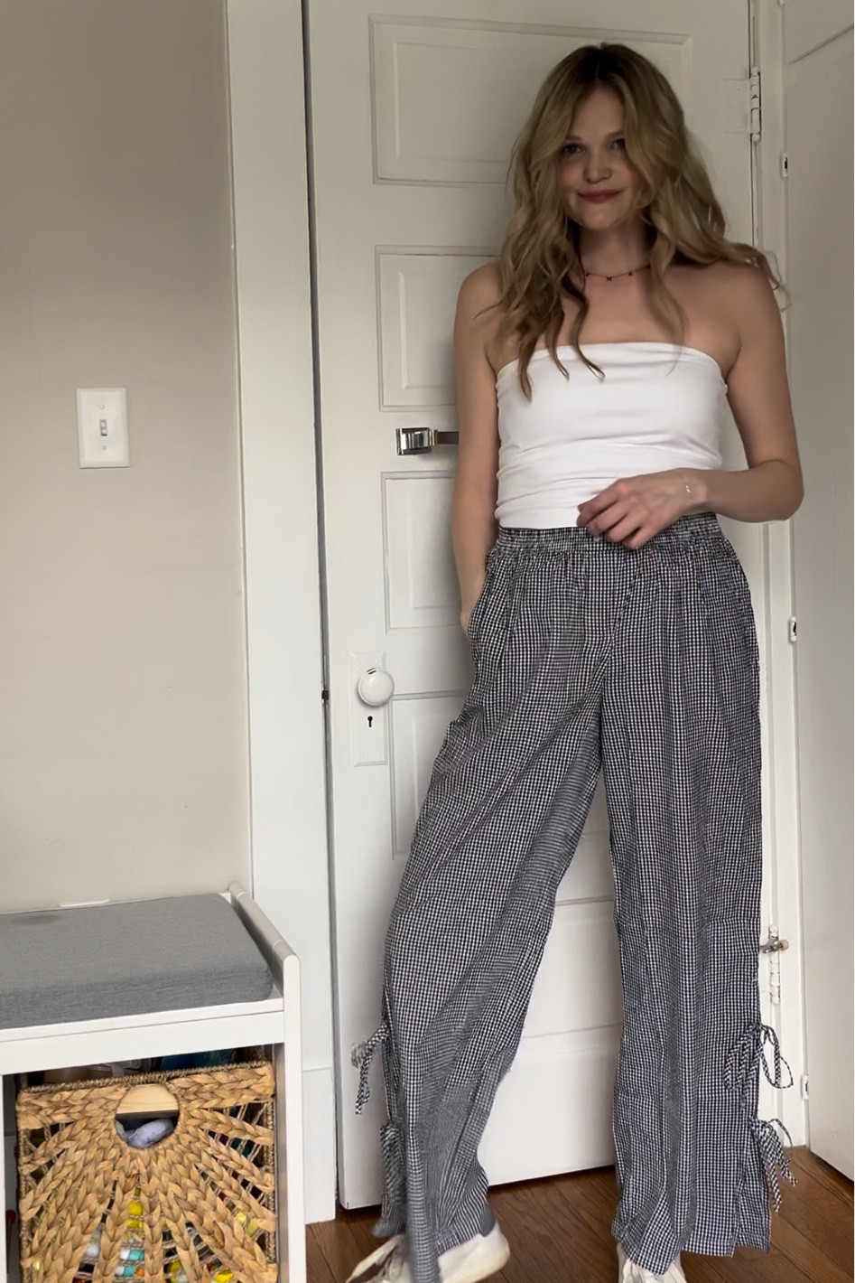 Breastfeeding-friendly and toddler chasing approved.

tube too actually feels secure and comfy. Double lined so it’s flattering!
wearing my usual size small

Pants are so comfy and flattering on the postpartum body! Cute little ties on the legs! Not my usual style, but I’m obsessed! 
wearing my usual size small. I’m 5’7 and they hit at the ankle 


#LTKfamily #LTKstyletip