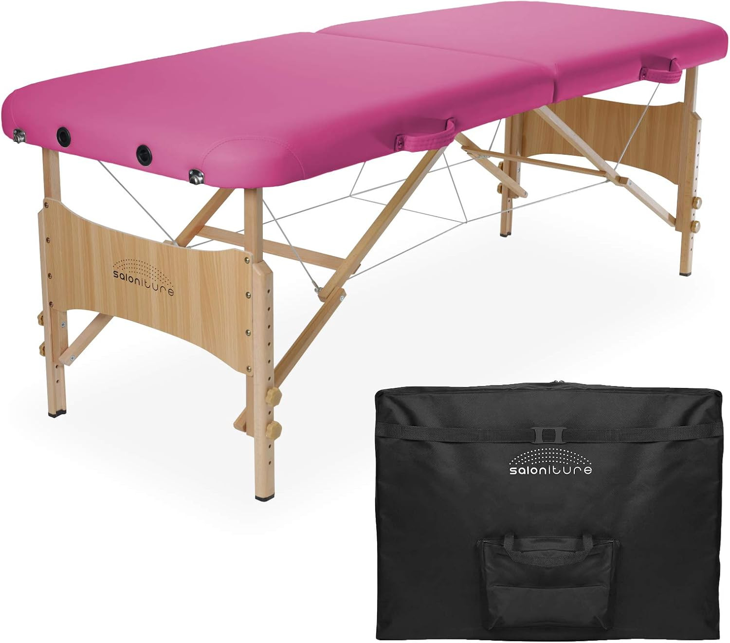 Saloniture Basic Portable Folding Massage Table - Hot Pink | Amazon (US)