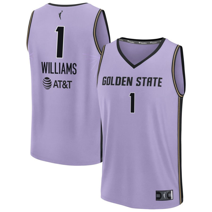 Gabby Williams Unisex Fanatics Violet Golden State Valkyries Explorer Edition Fast Break Replica Custom Jersey | Fanatics